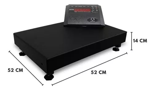 Balança Ramuza Plataforma Industrial -  300KG 52x52cm DP300 Aço Carbono