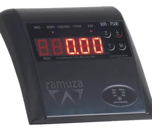 Balança Ramuza Plataforma Industrial -  300KG 52x52cm DP300 Aço Carbono