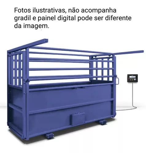 Balança de Gado Barra 90cm Digital  Bluetooth Bateria Recarrega
